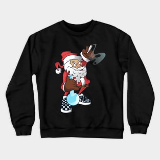 santa smoking weed Crewneck Sweatshirt